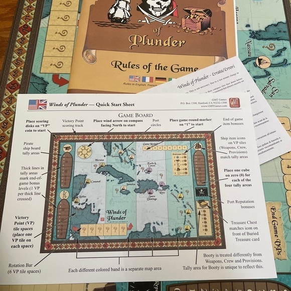 GMT Games Winds of Plunder Pirate Game *NEW* - Picture 6 of 11